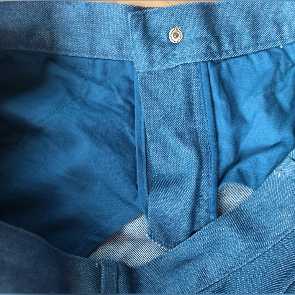 Marc Jacobs Light Blue Straight Leg Trouser Jeans 33L - Picture 8 of 9